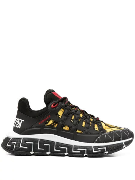 Sneakerși Versace Trigreca cu imagine negru