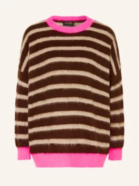 Miss Goodlife Sweter Z Alpaki braun