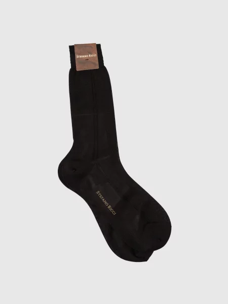 Шелковые носки Stefano Ricci черные