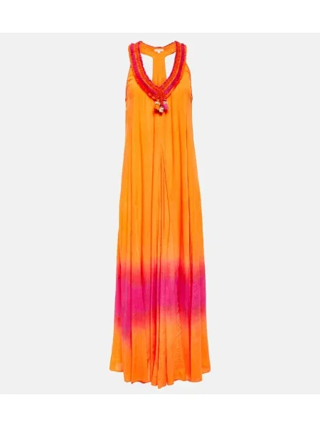 Rochie maxi Poupette St Barth de costum portocaliu