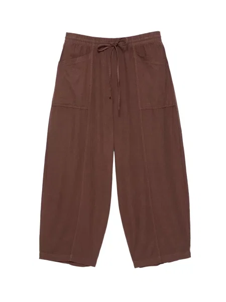 Pull&Bear Pantaloni ciocolatiu