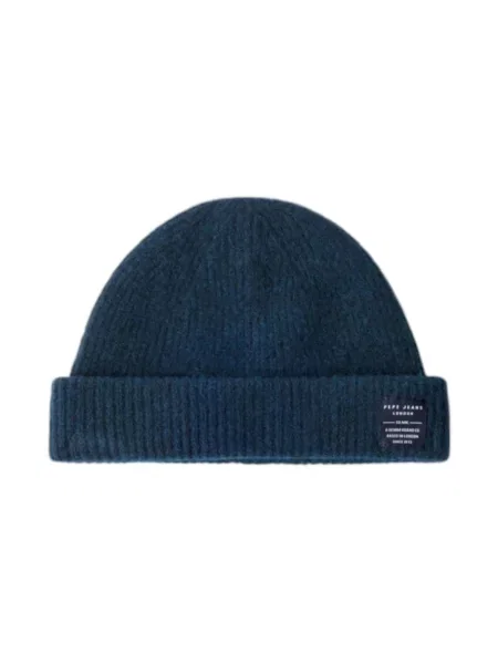 Pepe Jeans Akcesoria Mężczyzna ONE SIZE Wełna Edward Beanie niebieski