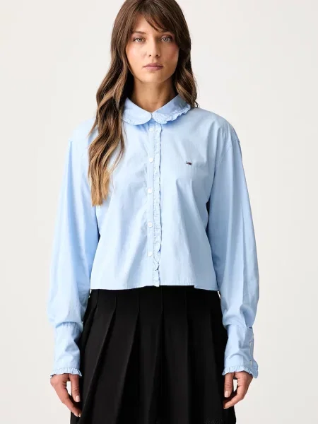 Tommy Jeans cămașă pentru femei din albastru