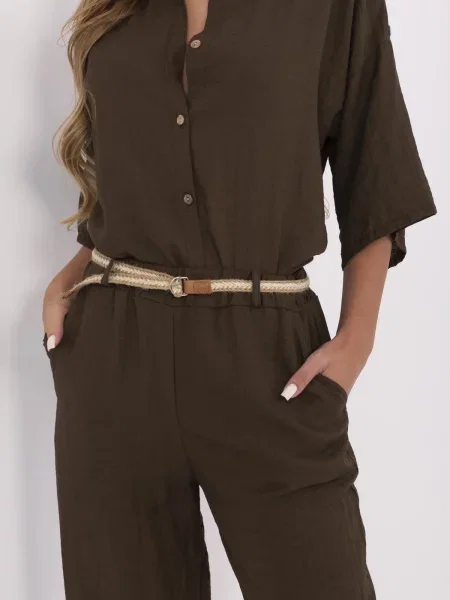 Pantaloni Italy Moda maro