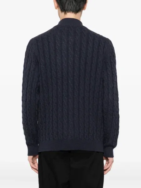 Cardigan Kiton tricotate albastru