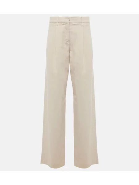 Blugi drepți Brunello Cucinelli alb