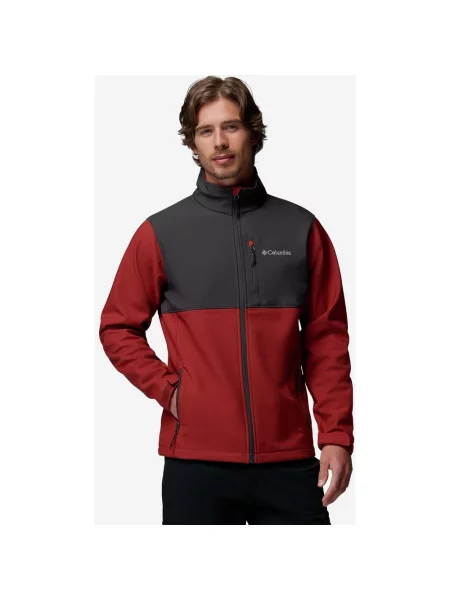 Kurtka softshellowa Columbia Ascender czerwony ciemny S szary