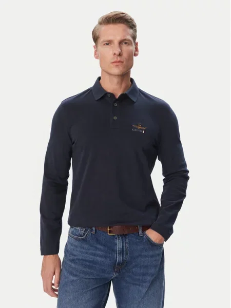 Aeronautica Militare Polo majica Mornarsko modra