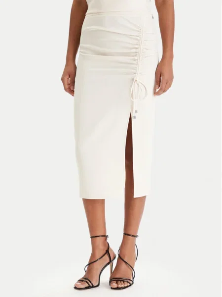 Patrizia Pepe Fustă midi Écru