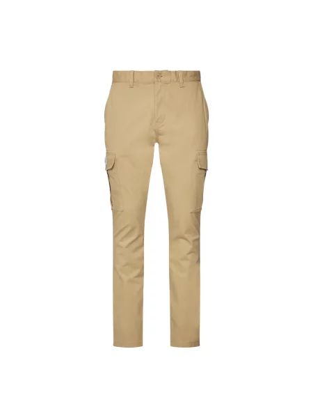 Spodnie Tommy Jeans beżowe