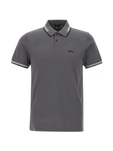 Tricou polo Boss gri