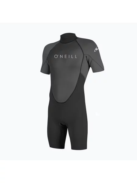 Мъжки неопреннов костюм за плуване O'Neill Back Zip SS Spring black/graphite черно