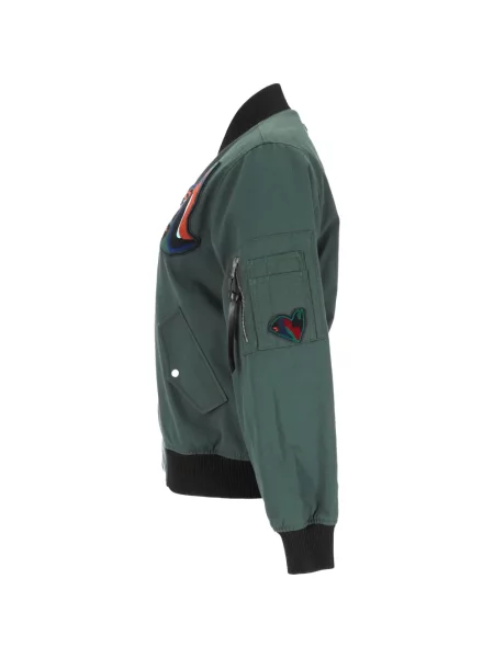 Geacă bomber Proenza Schouler cu petice verde