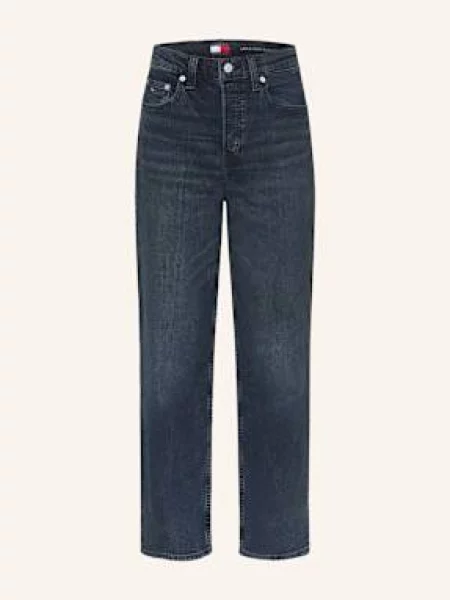 Tommy Jeans Straight Džíny Layla denim blue black černé