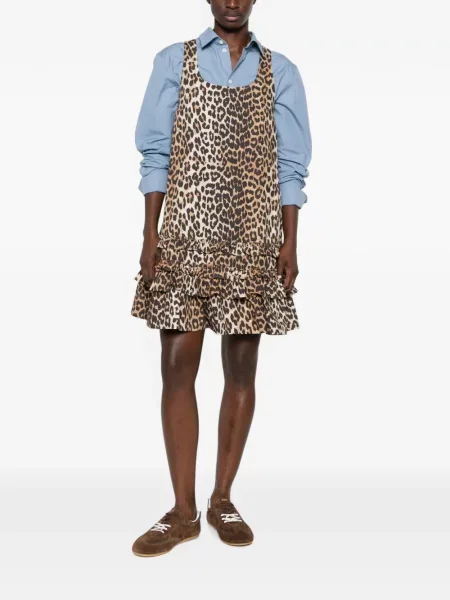 Rochie Ganni cu imagine cu model leopard
