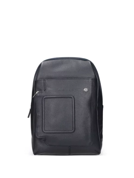 Bőr crossbody táska Piquadro kék