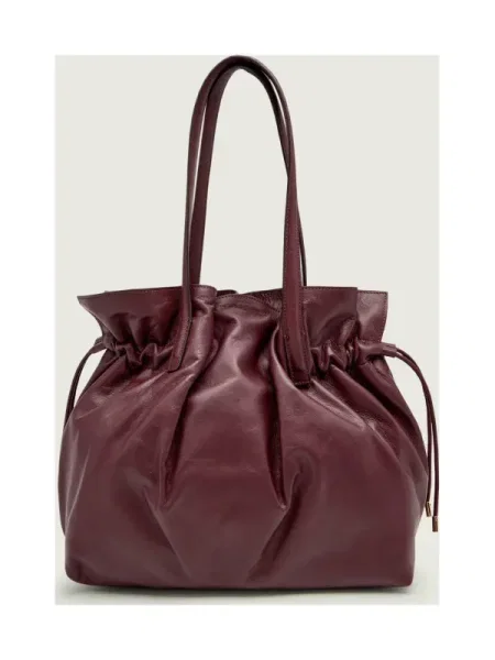Marella De piele geantă tip sac IMPATTO bordo