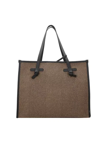 Gianni Chiarini Shopperka Marcella Large Z Torebką Typu Pouch schwarz brązowa