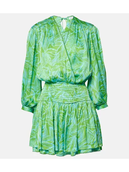 Obleka Poupette St Barth s potiskom modra