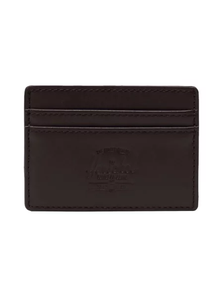 Kožna torba Herschel crna