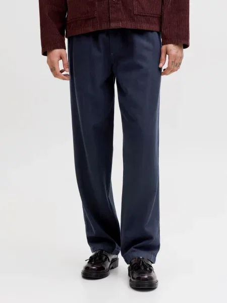 JACK & JONES Nohavice JPSTKARL IVY námornícka modrá