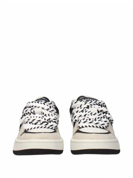 Sneakerși Barrow din piele alb