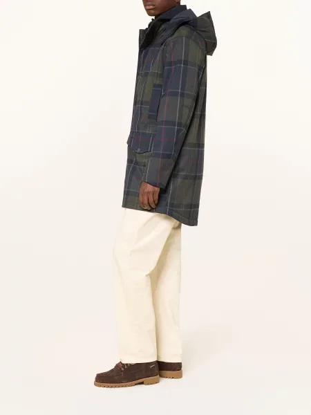 Barbour Parka Lonnen S Odnímatelnou Kapucí tmavě modrá / tmavě / tmavě zelená červená