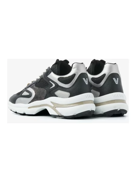 Sneakersy Via Vai skórzane czarne