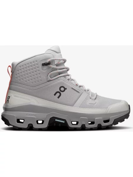 Buty trekkingowe On Cloudrock Mid Waterproof szary jasny czarny