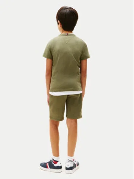 Dětské tričko Tommy Hilfiger zelené