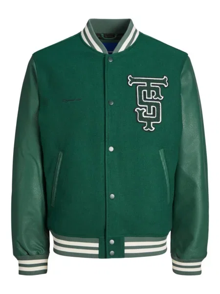 JACK & JONES Prehodna jakna zelena bela