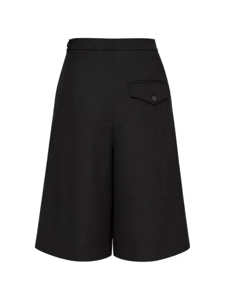 Fustă midi Pushbutton evazată negru
