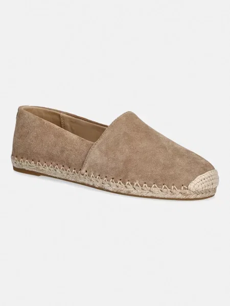 Espadrile iz semiša MICHAEL Michael Kors Kenzie Espadrille bež