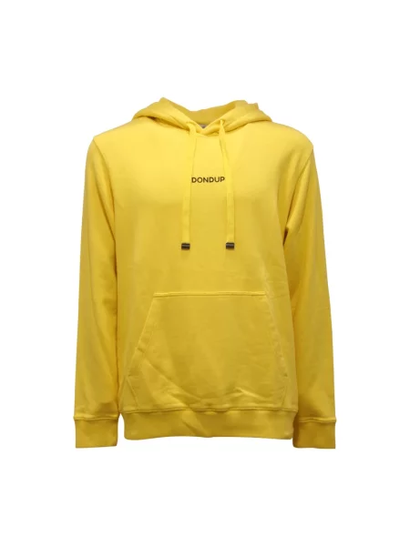 Bluza z kapturem Dondup z kapturem żółta