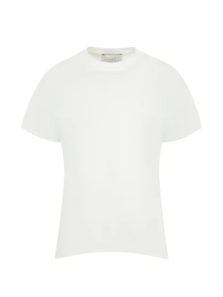 Tricou Studio Nicholson din jerseu alb