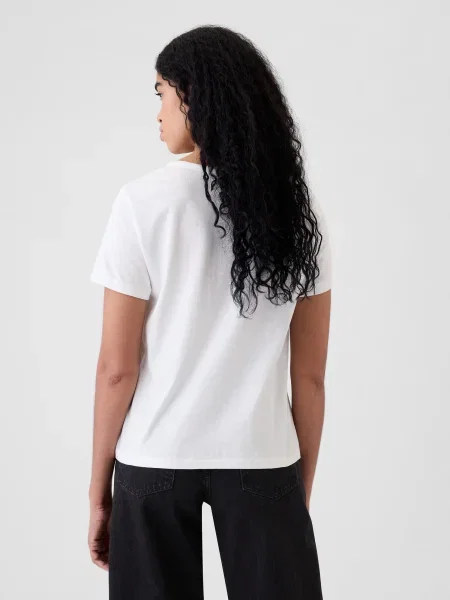 Tricou Gap retro alb