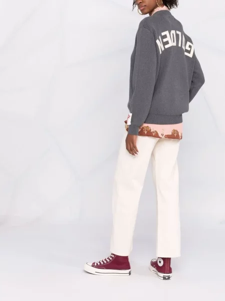 Briaunotas megztinis Golden Goose pilka