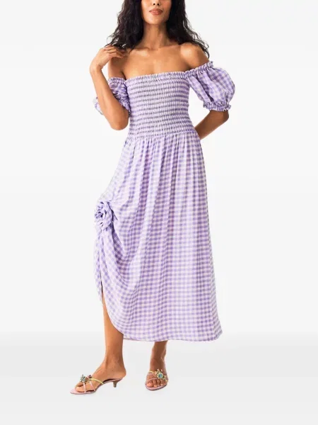 Rochie maxi Sleeper cu imagine violet