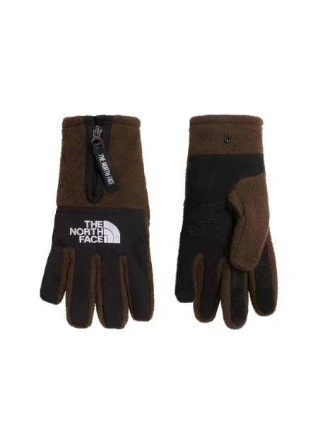 THE NORTH FACE Prstové rukavice Glove tmavohnedá / čierna biela