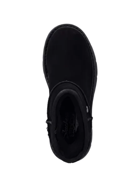 Μποτάκια αστραγάλου Skechers σουέντ μαύρο