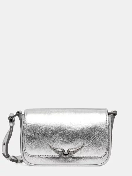 ZADIG&VOLTAIRE torebka srebrny szara
