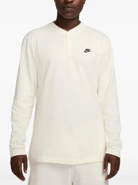 Lung tricou Nike cu buline din fleece negru