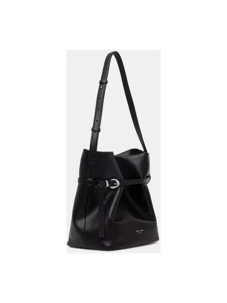 Emporio Armani torebka shopper skórzana czarna