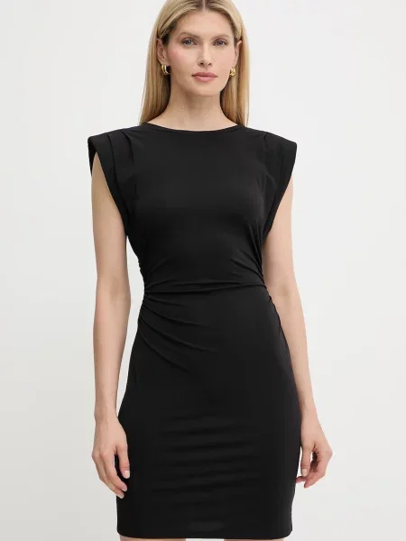 Michael Kors Sukienki Kobieta XS Sukienka Mini Crew Neck czarny