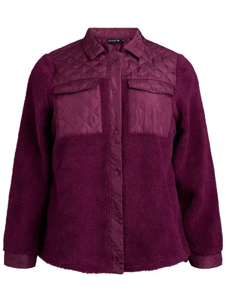 Active by Zizzi Funkcionalna jopa iz flisa AOPHELIA vinsko rdeča