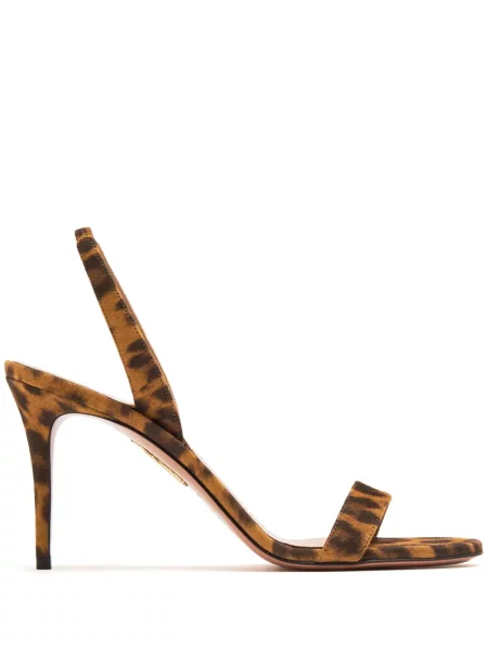 Sandale Aquazzura din piele maro