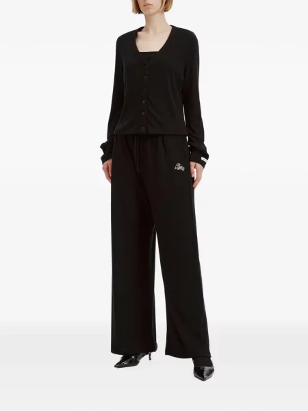 Pantaloni Izzue cu autograf negru