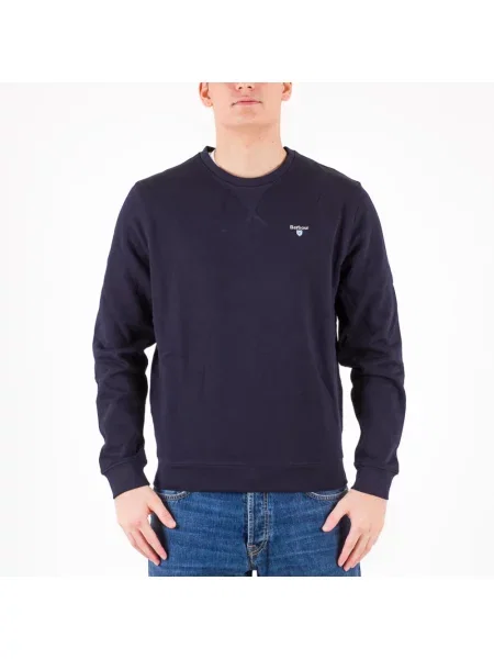 Bluza Barbour z okrągłym dekoltem niebieska