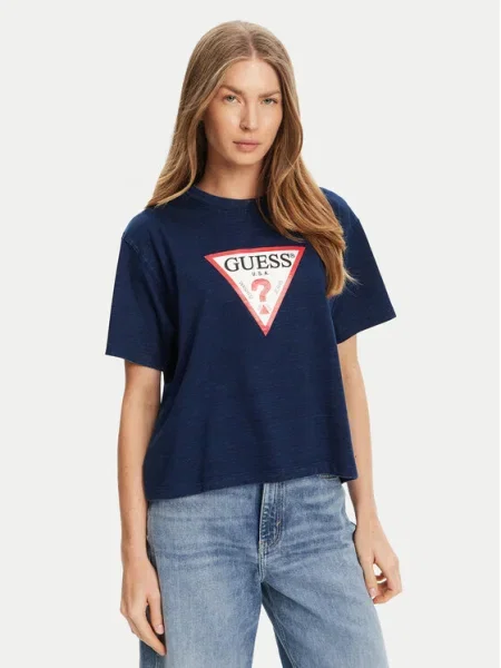 Guess Jeans Tricou Bleumarin