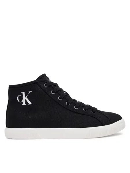 Calvin Klein Jeans Sneakersy Ess Vulc Mid Cv Mg Wn černá